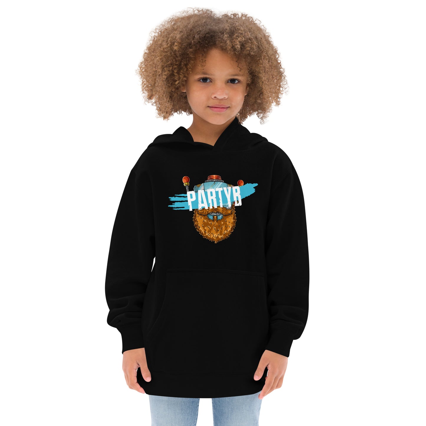 Blue Logo Swipe Kids Hoodie