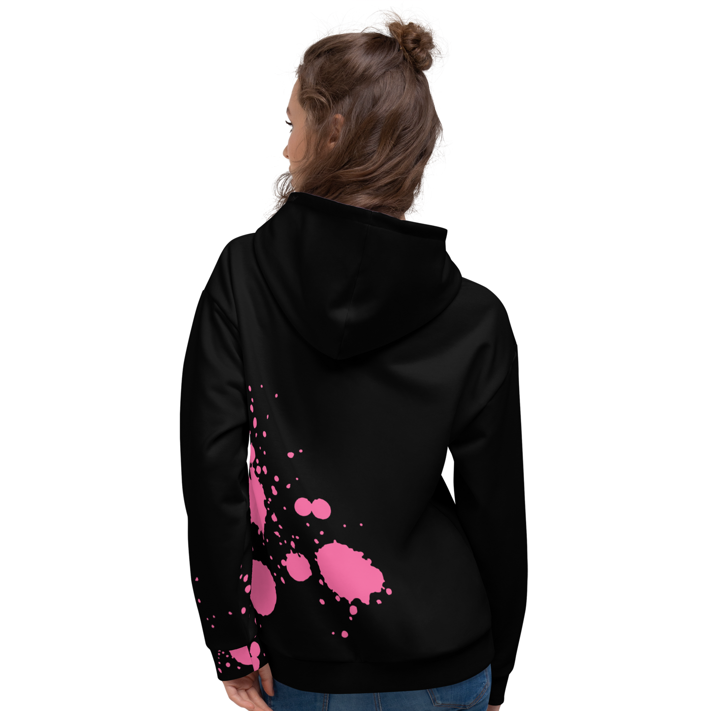 Pink Splatter Logo Swipe Hoodie