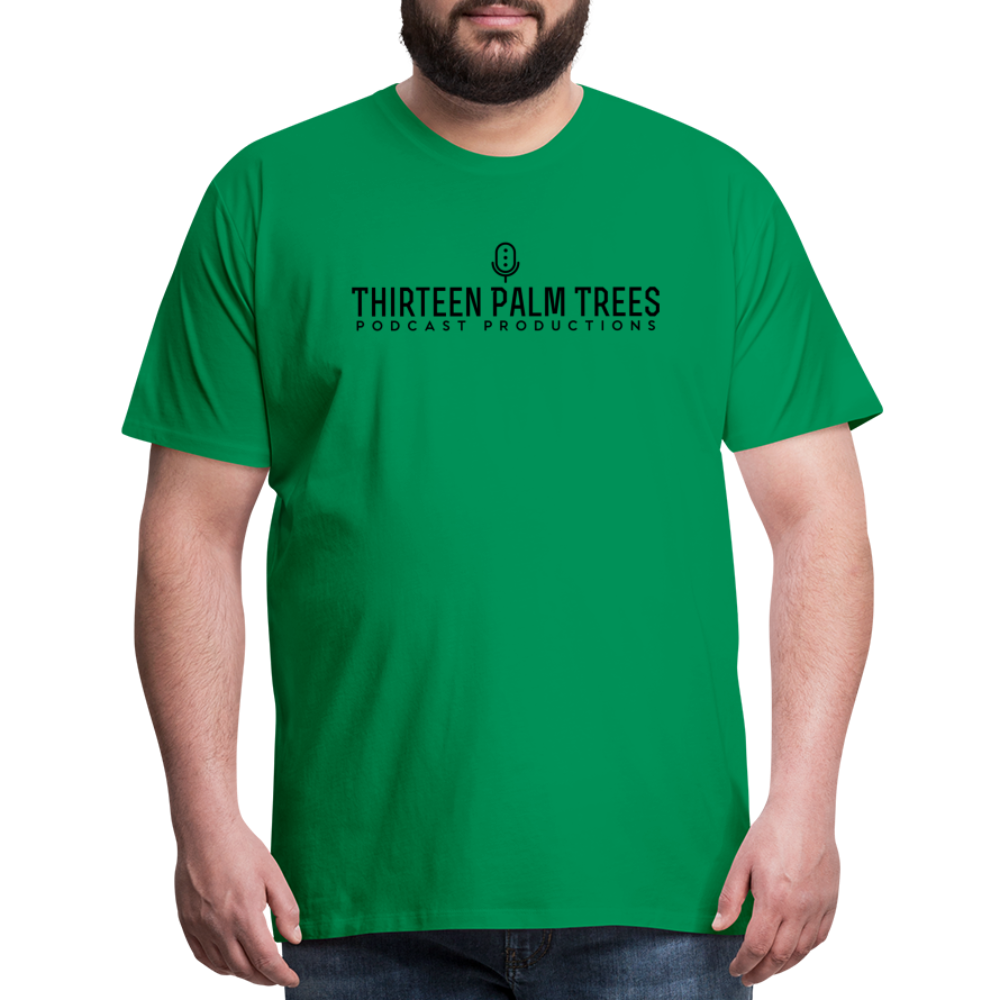 Thirteen Palm Trees Tee - Black Logo - kelly green