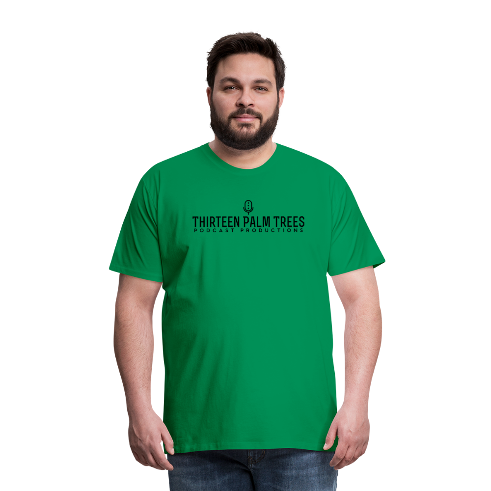 Thirteen Palm Trees Tee - Black Logo - kelly green