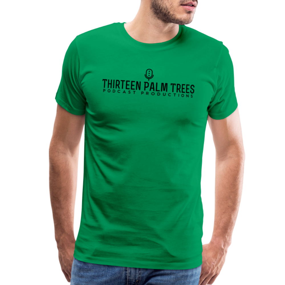 Thirteen Palm Trees Tee - Black Logo - kelly green