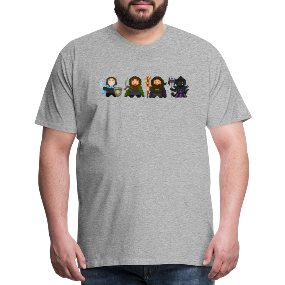 D&D, Kinda: Pixel Pals - heather gray