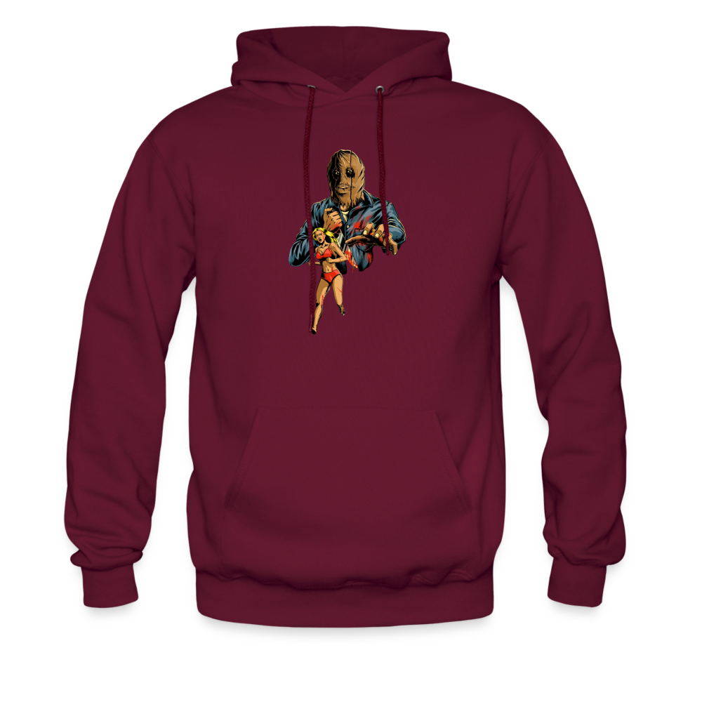 Final Girl Podcast Cover Art Hoodie - burgundy