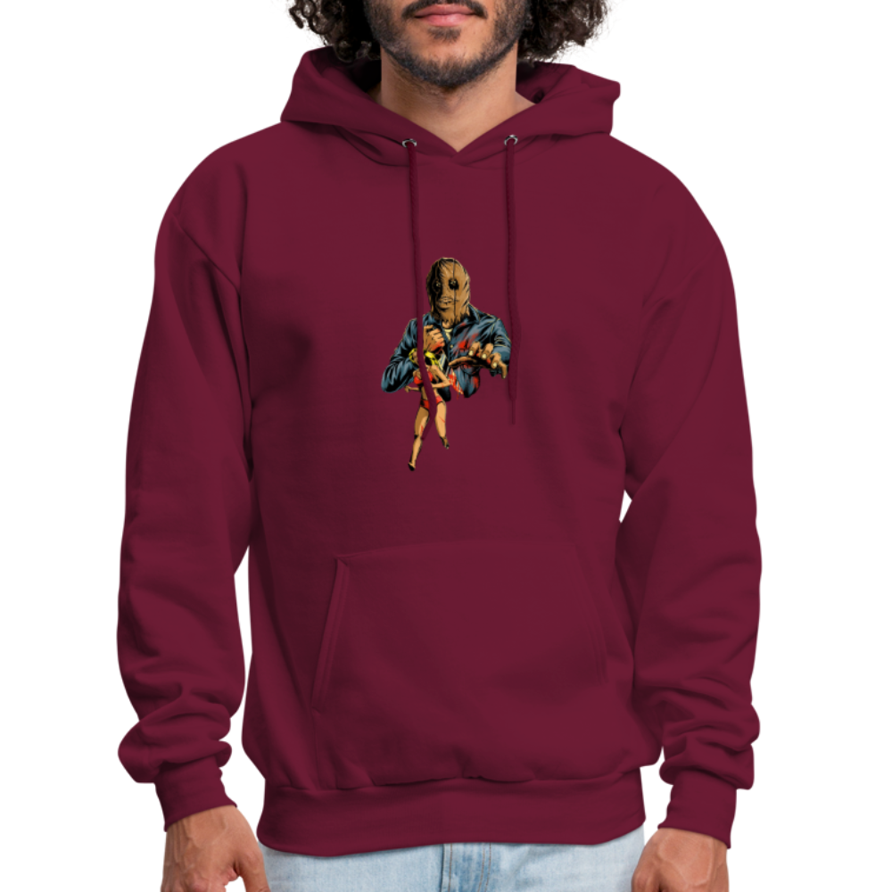 Final Girl Podcast Cover Art Hoodie - burgundy