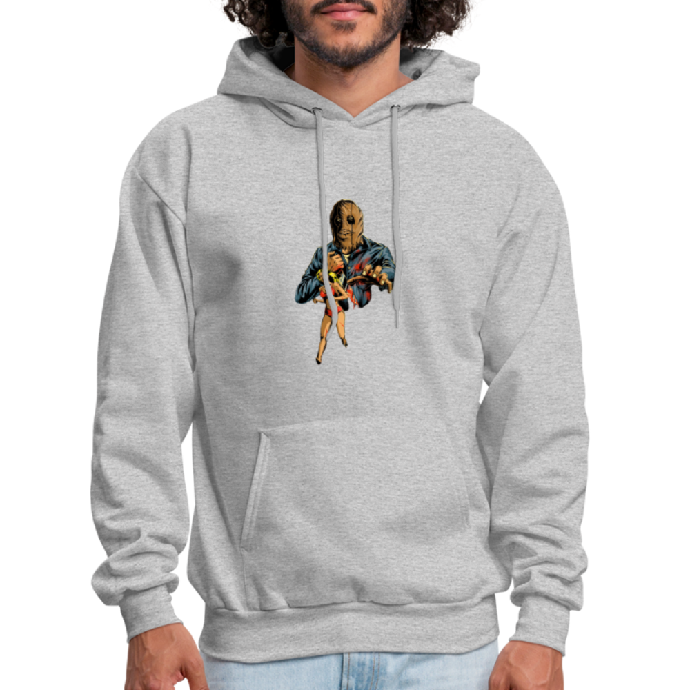 Final Girl Podcast Cover Art Hoodie - heather gray