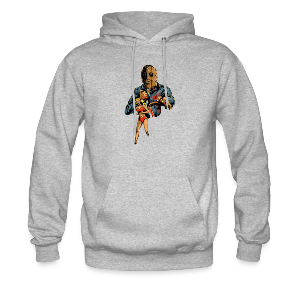 Final Girl Podcast Cover Art Hoodie - heather gray