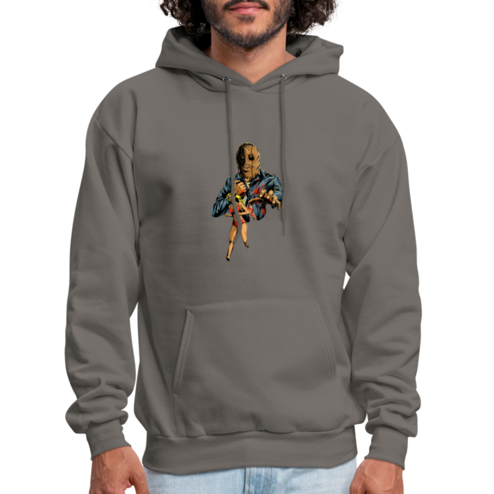 Final Girl Podcast Cover Art Hoodie - asphalt gray