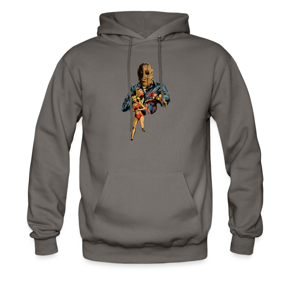 Final Girl Podcast Cover Art Hoodie - asphalt gray