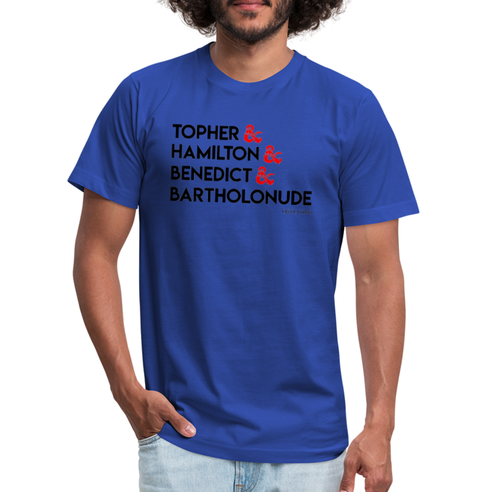 D&D, Kinda: Designee Tee - royal blue