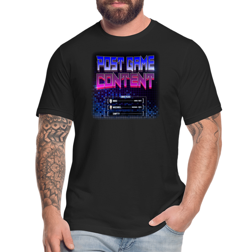 Post Game Content Cover Art Tee - black