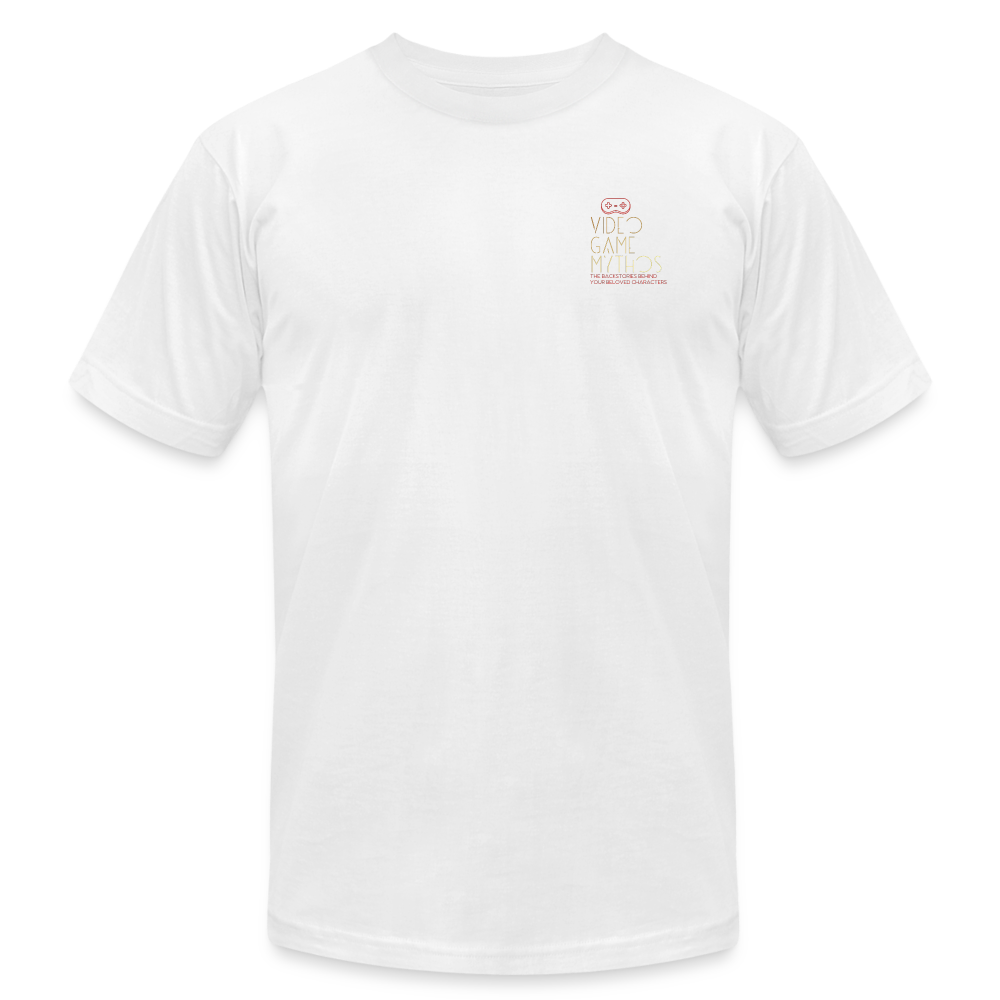 Video Game Mythos: Logo Chest Tee - white