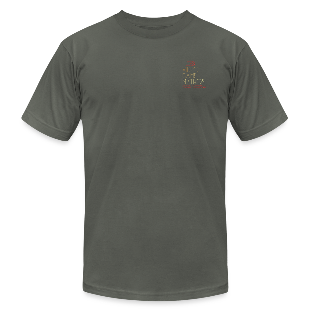 Video Game Mythos: Logo Chest Tee - asphalt