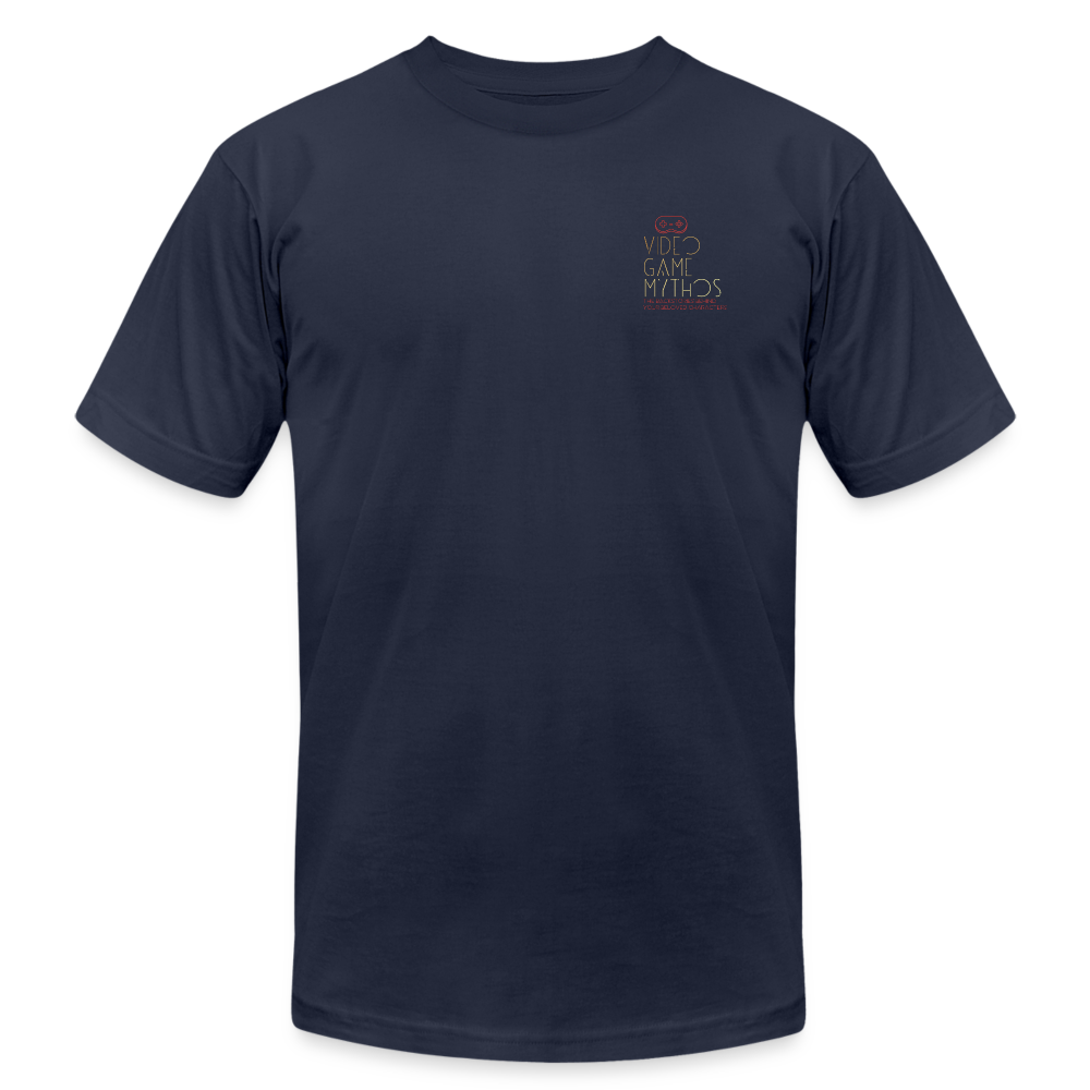 Video Game Mythos: Logo Chest Tee - navy