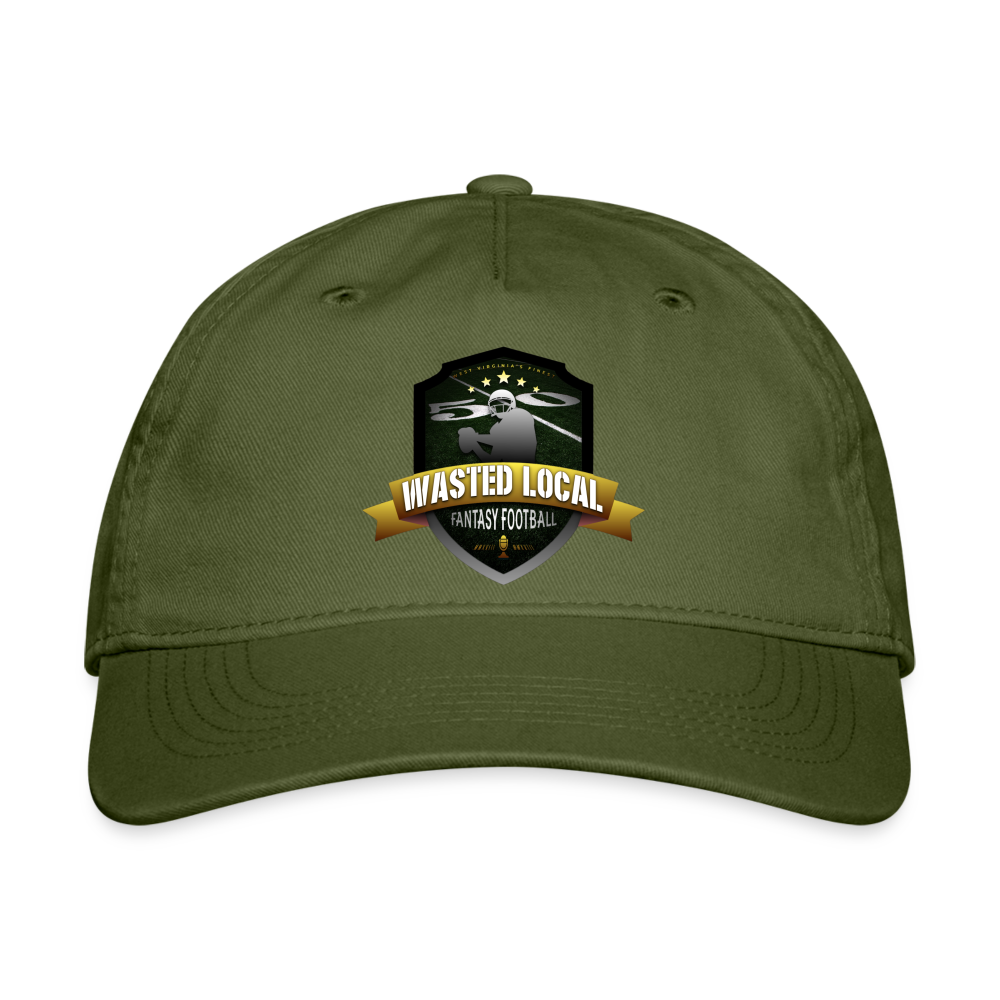 WLFF Logo Organic Snapback - olive green