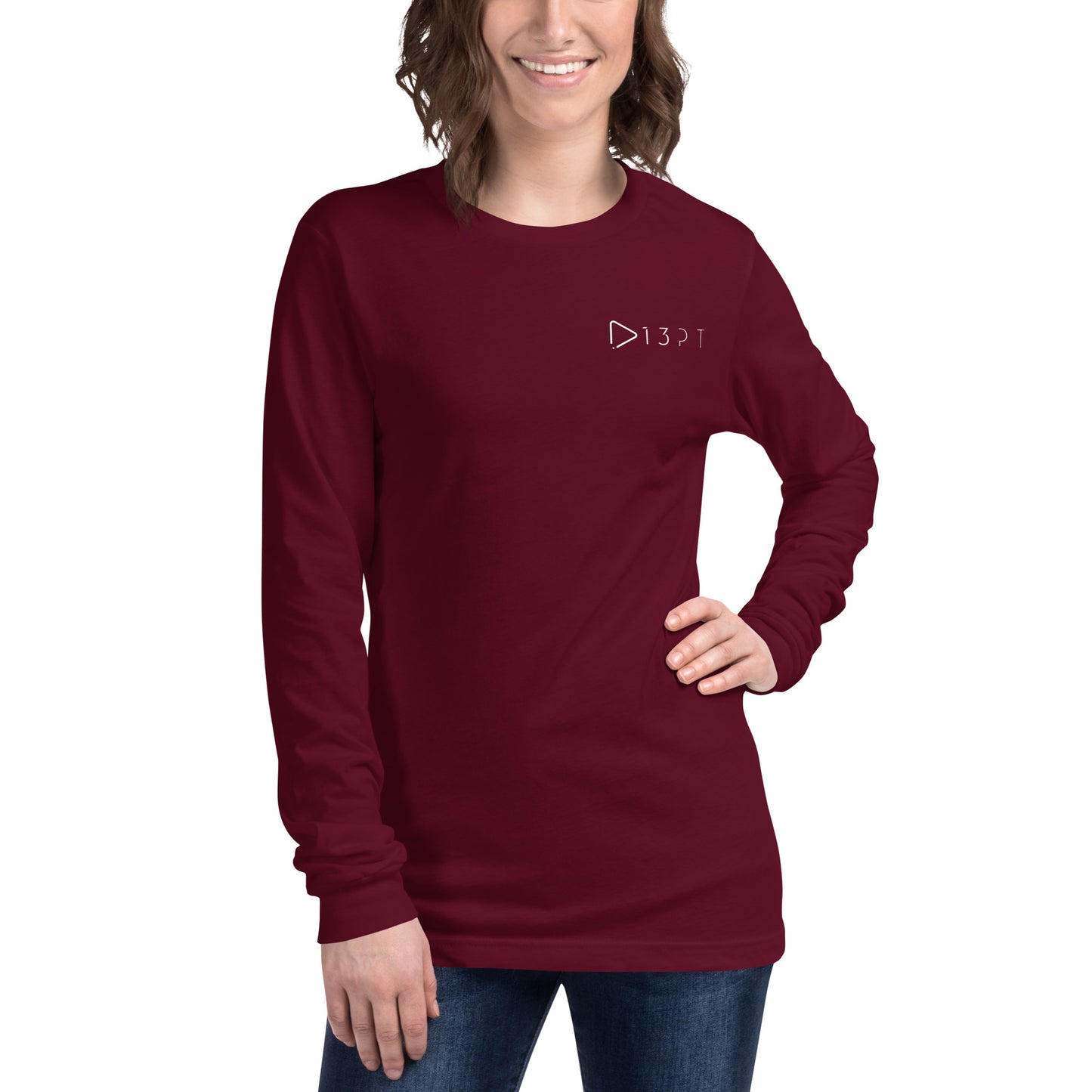 Long Sleeve 13PT Logo Tee (Bella + Canvas)