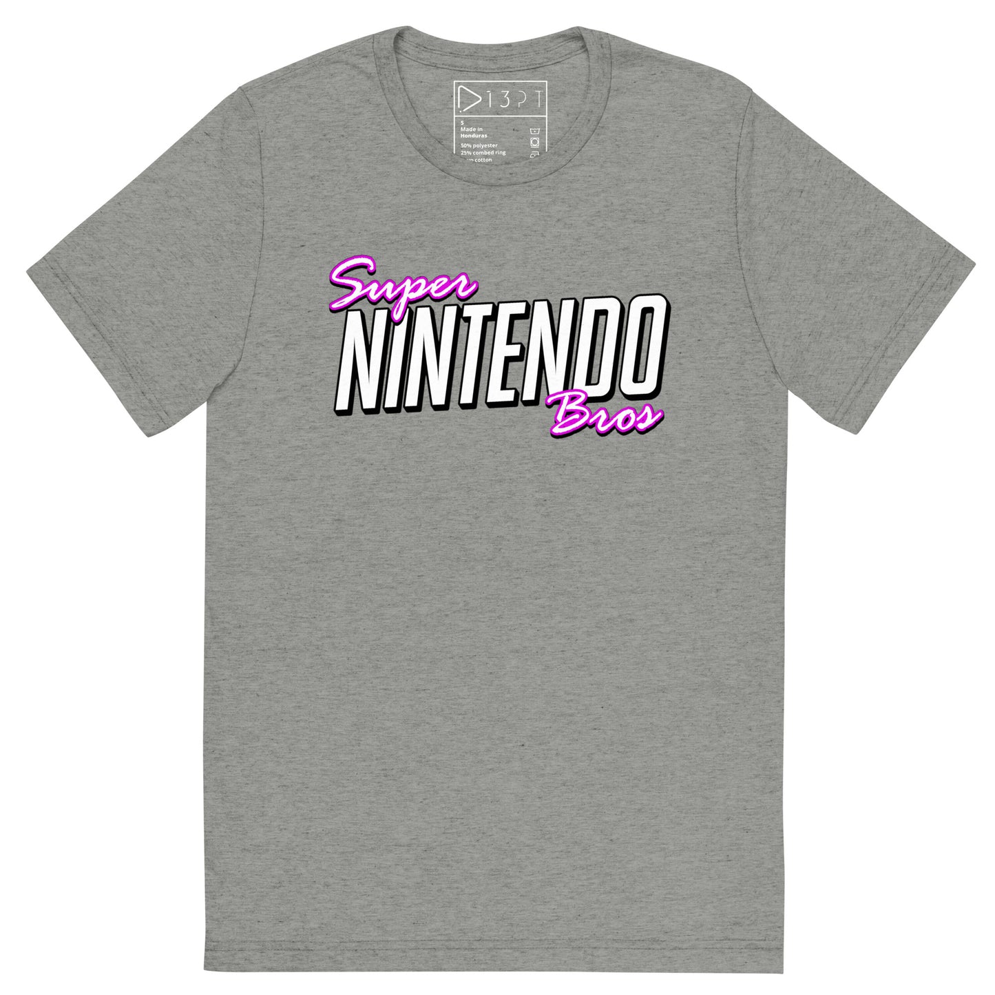 Super Nintendo Bros Ultrasoft Tri-Blend Tee