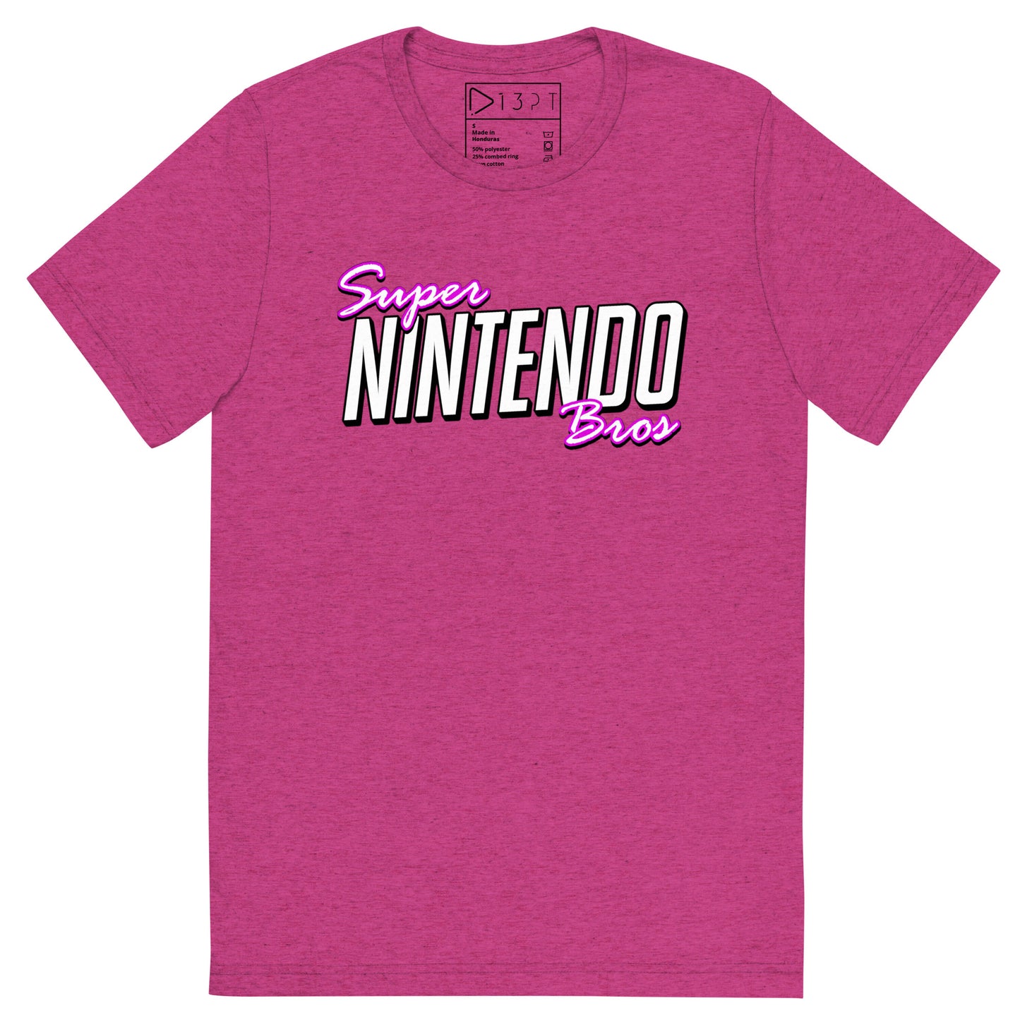 Super Nintendo Bros Ultrasoft Tri-Blend Tee