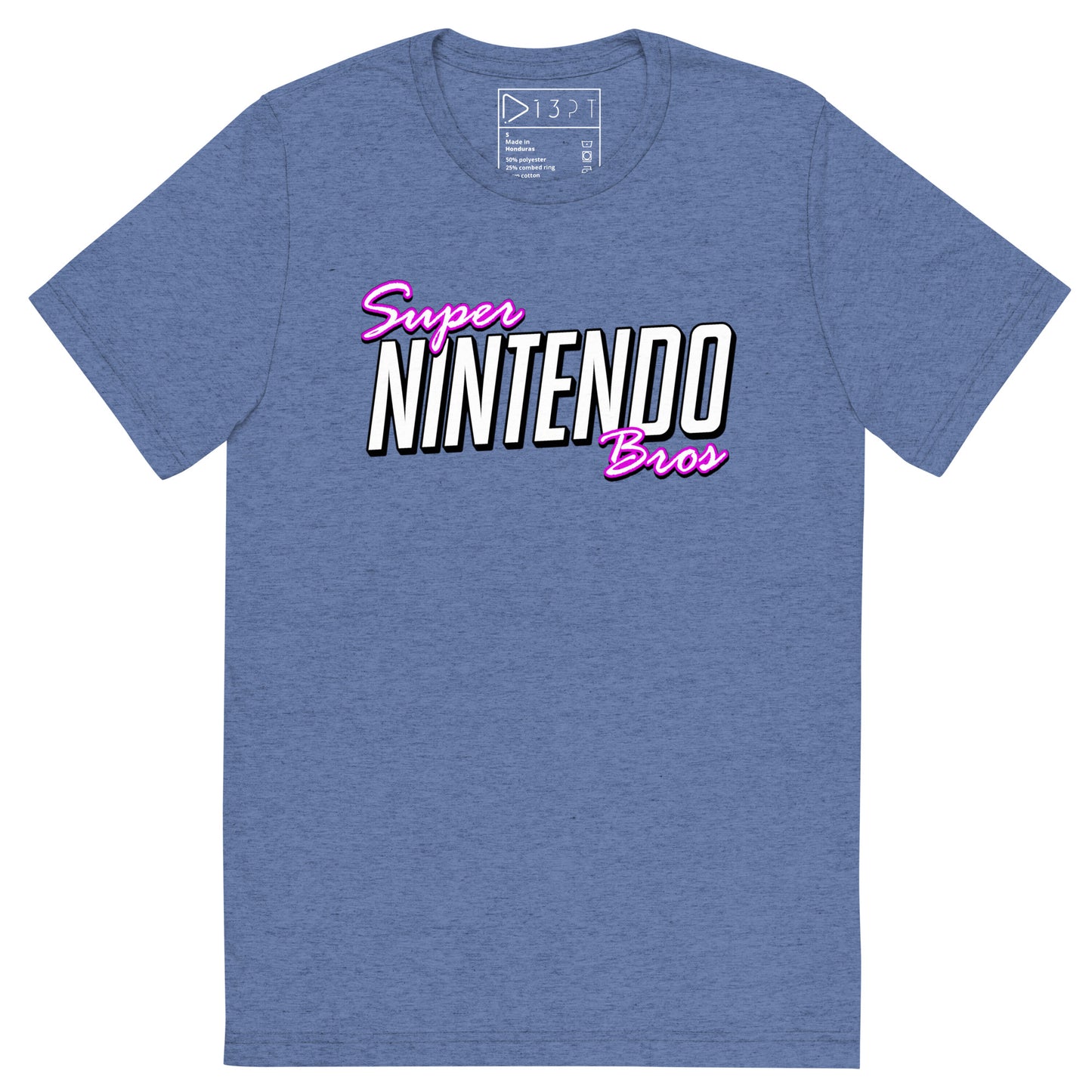 Super Nintendo Bros Ultrasoft Tri-Blend Tee