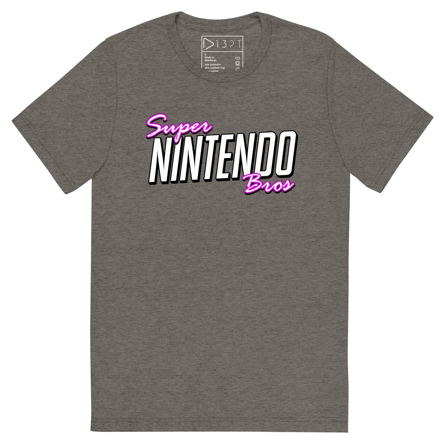 Super Nintendo Bros Ultrasoft Tri-Blend Tee