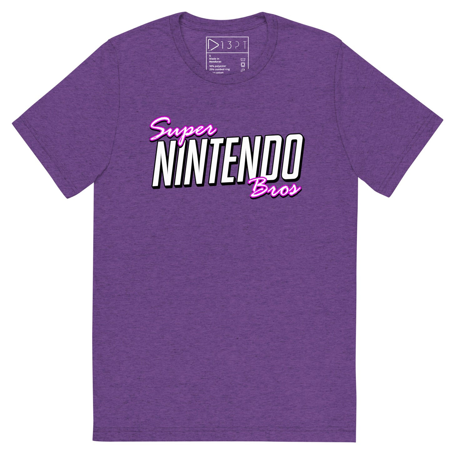 Super Nintendo Bros Ultrasoft Tri-Blend Tee