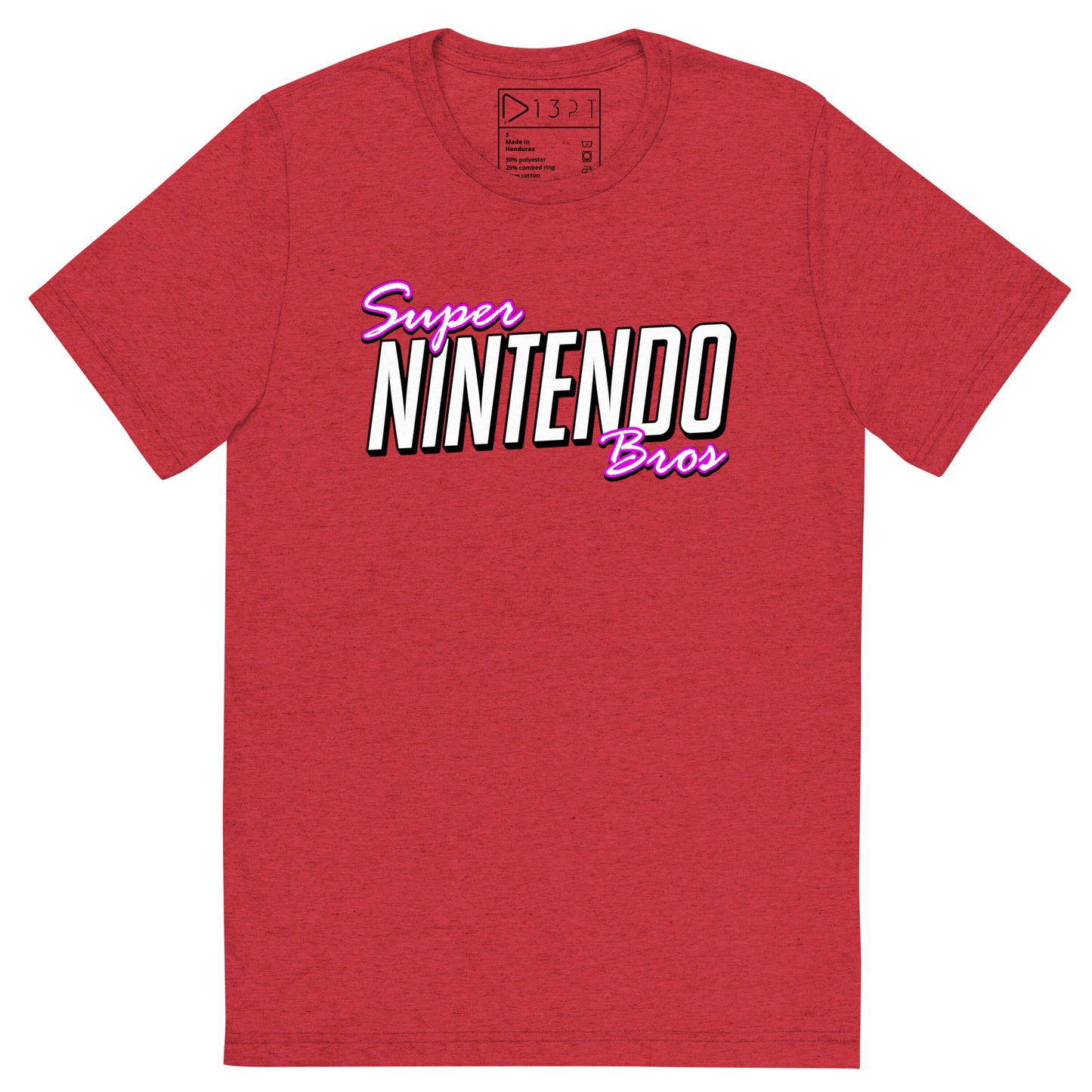 Super Nintendo Bros Ultrasoft Tri-Blend Tee