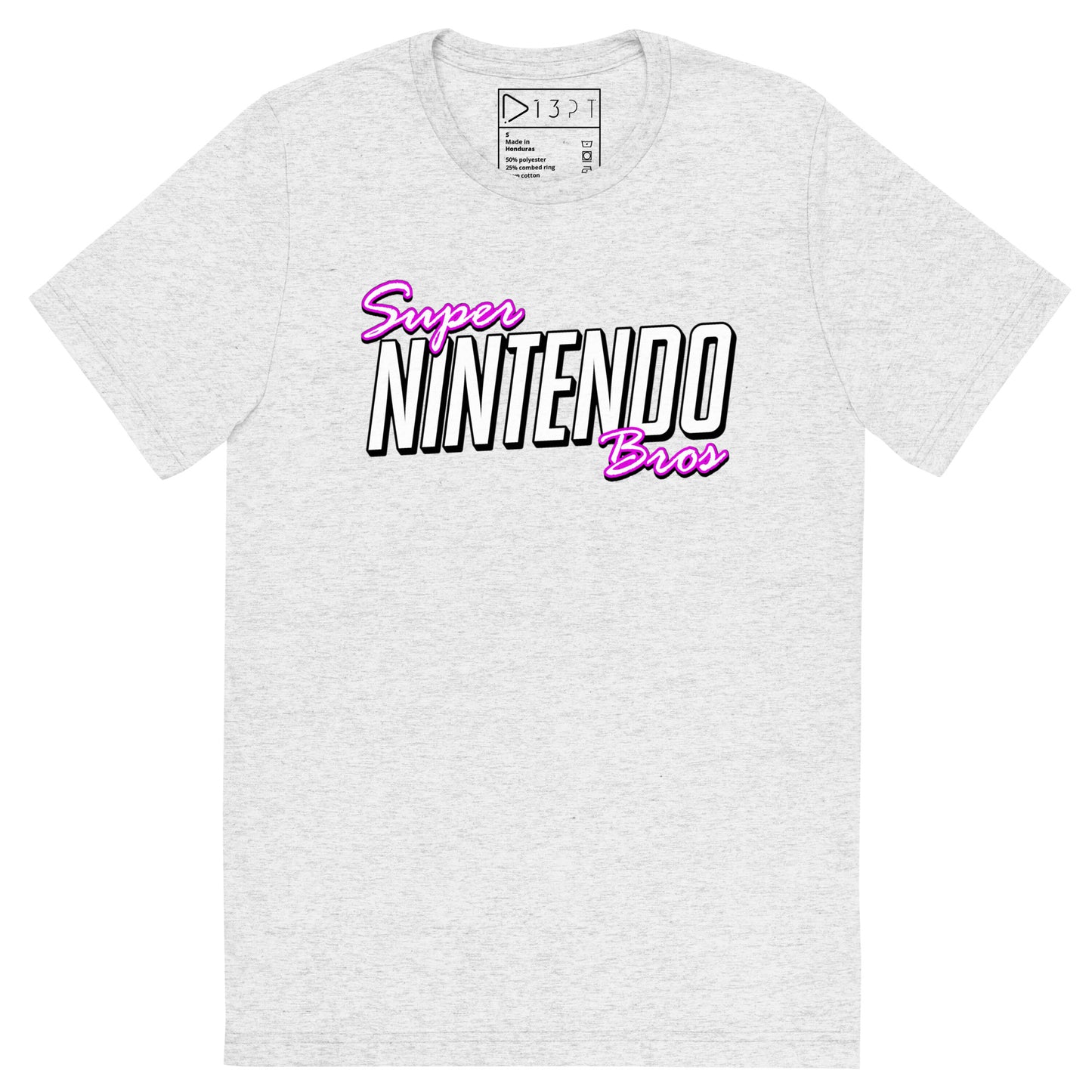 Super Nintendo Bros Ultrasoft Tri-Blend Tee